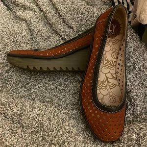 Fly London Suede Wedge Heels